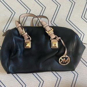 Black Leather Michael Kors Bag